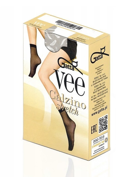 SKARPETY GATTA VEE STRETCH 2-PACK NERO