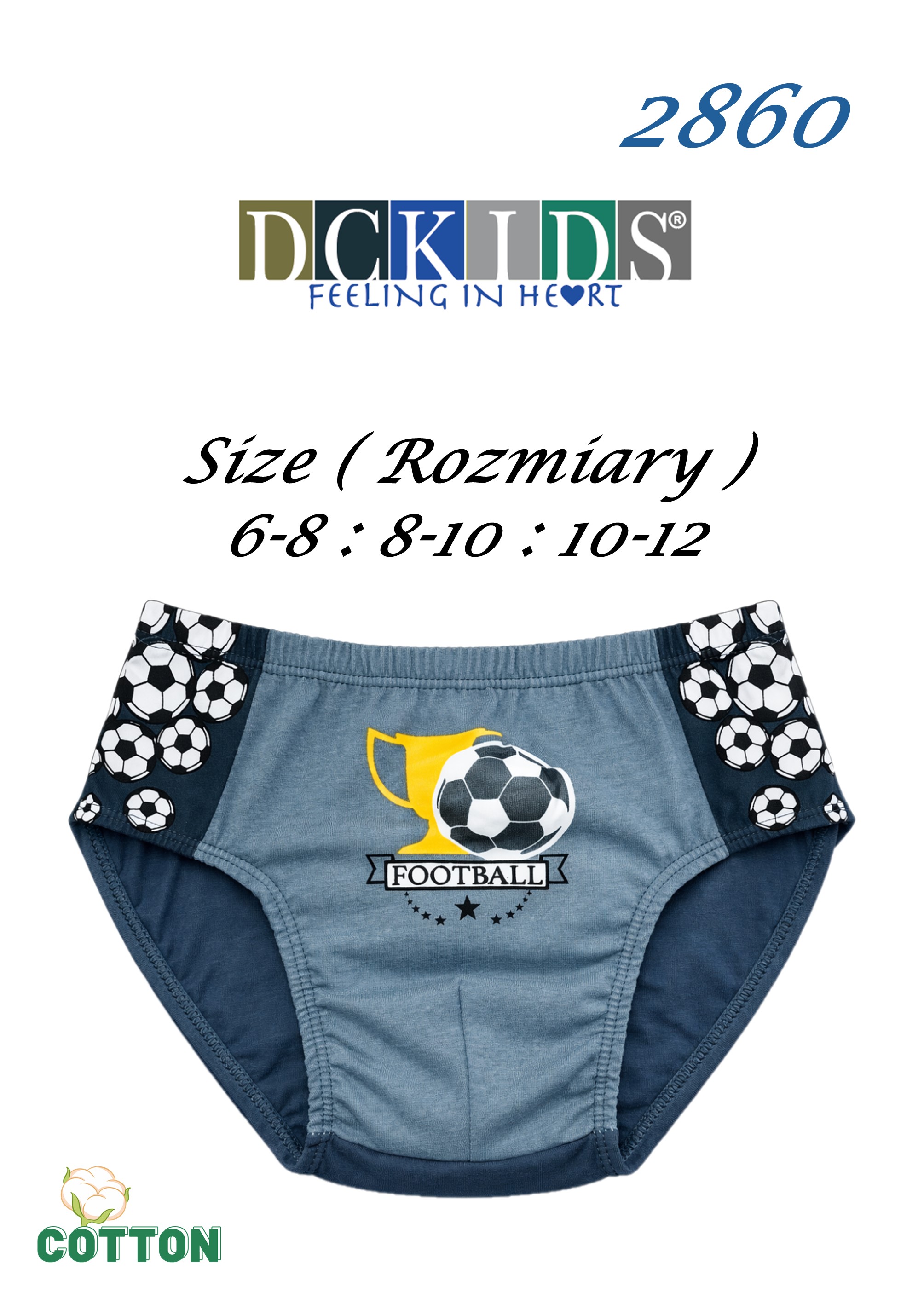 SLIPY DCKIDS 2860 6-8 LAT CHŁ BAWEŁNA