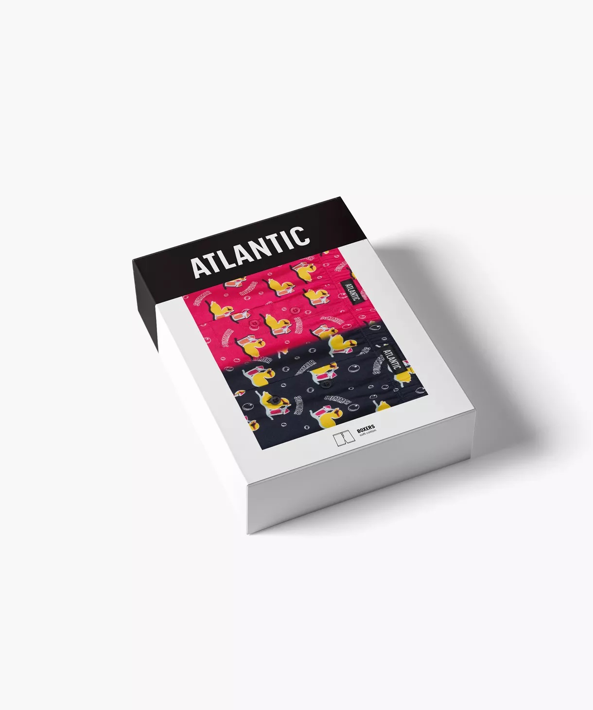 BOKSERKI ATLANTIC 2MBH-007 WL25 GRA/ROZ /M