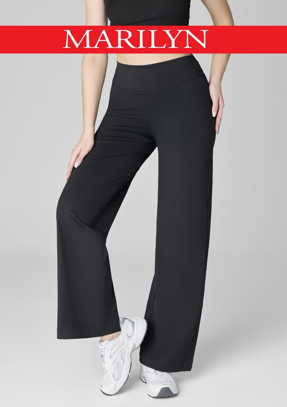 LEGGINSY MARILYN PALAZZO PERFECT BLACK