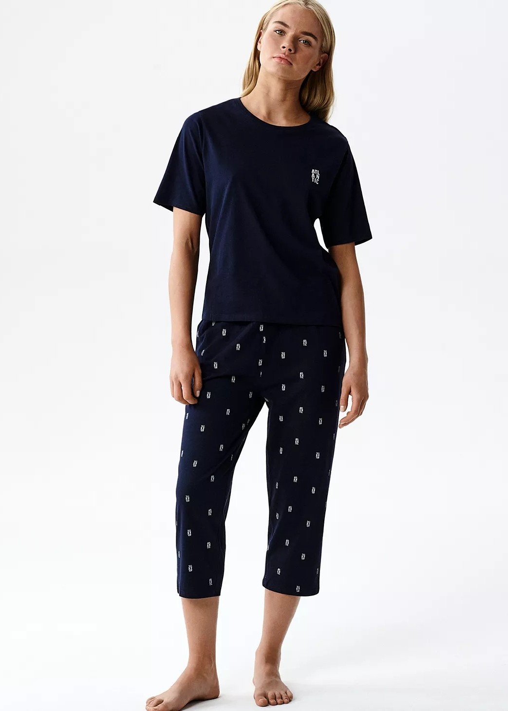 PIŻAMA ATLANTIC NLP-511 WL26 GRANATOWY /M