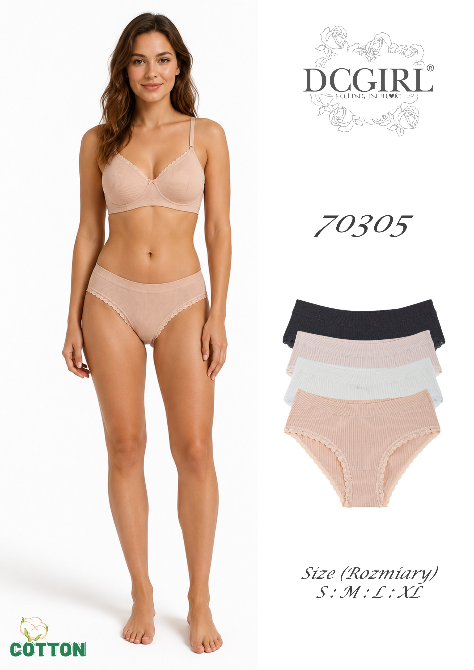 FIGI DCGIRL 70305 BAWEŁNA