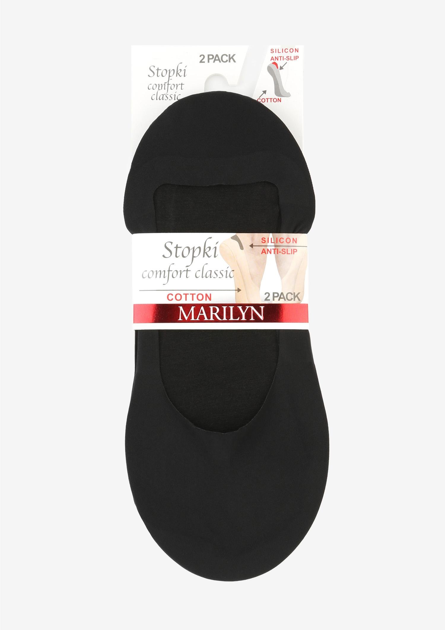 STOPKI MARILYN DAMSKIE COMFORT CLASSIC BLACK 38/41