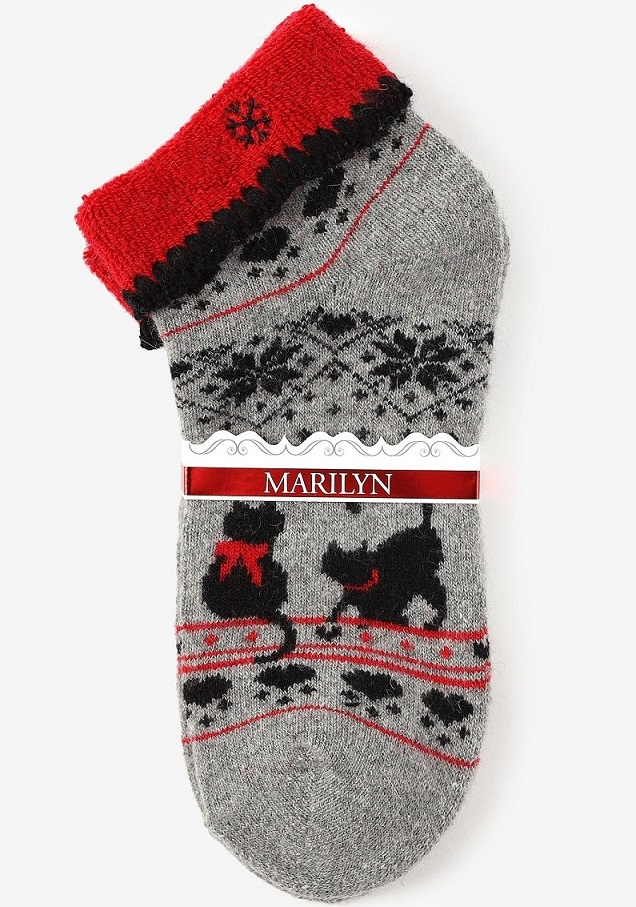 SKARPETY MARILYN ANGORA TERRY X47 uniwersalny melange