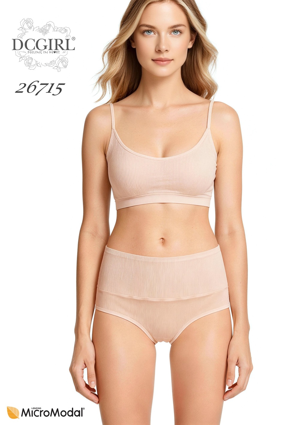 FIGI DCGIRL 26715 MICROMODAL 1 PACK BEŻ /XL