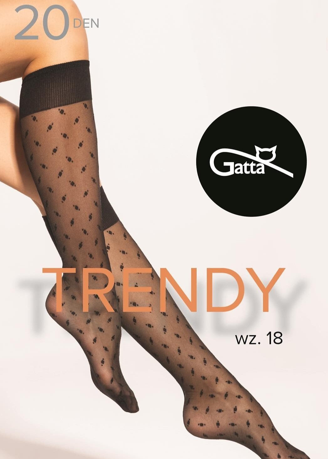 PODKOLANÓWKI GATTA TRENDYLINE SOCKS WZ 18 NERO PODKOLANÓWKI GATTA TRENDYLINE SOCKS WZ 18 NERO