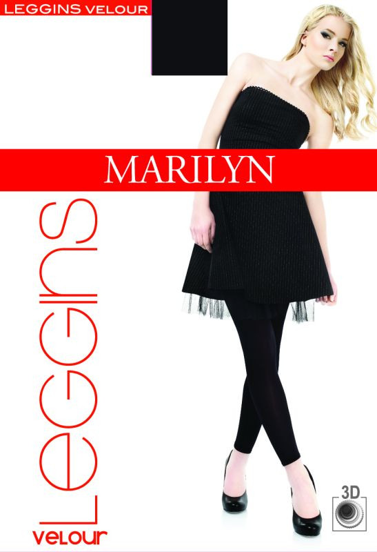 LEGGINSY MARILYN VELOUR 180 1/2 nero