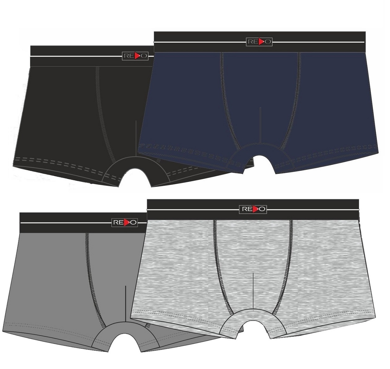 SZORTY REDO 3BE-127 158 grafit