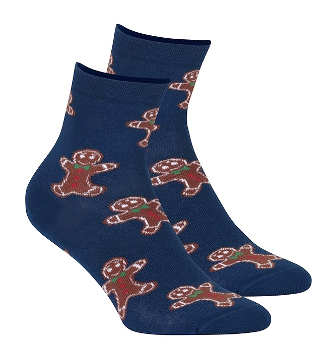 SKARPETY WOLA ŚWIĄTECZNE DAMSKIE WZ 836 39-41 granat