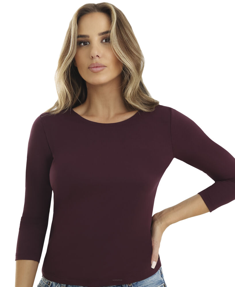 BLUZKA EMILI INA WIŚNIOWY /XL