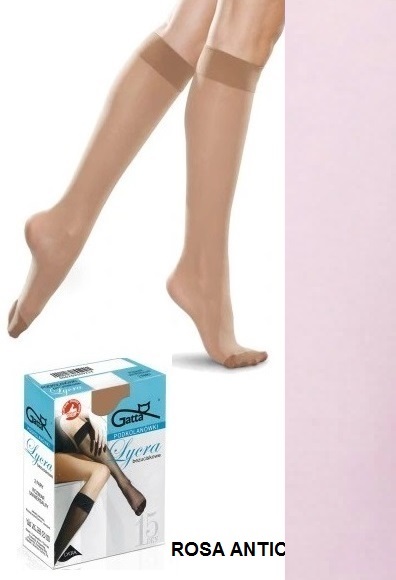 PODKOLANÓWKI GATTA LYCRA 2-PACK ROSA ANTICO *