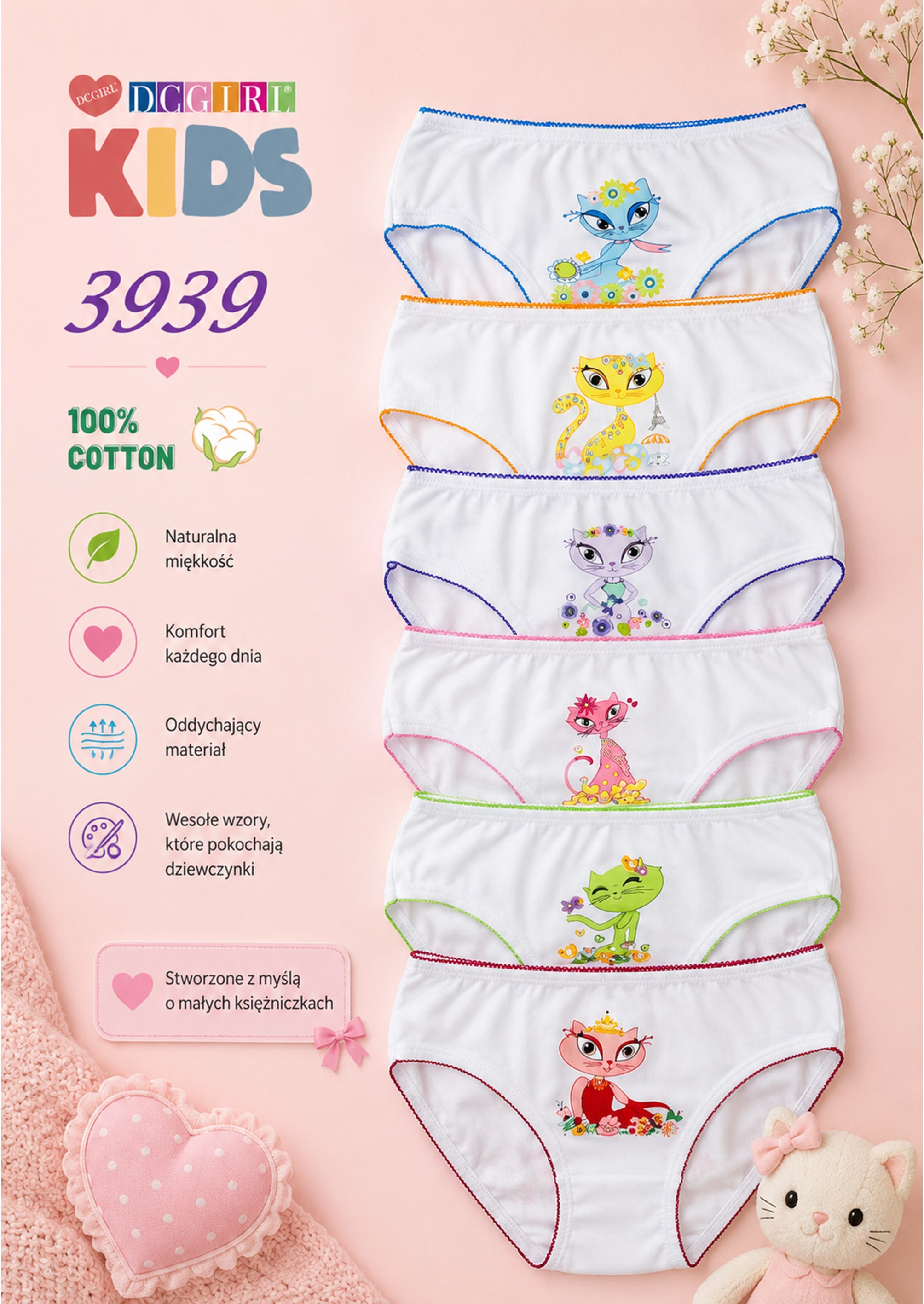 FIGI DCKIDS DZIEWCZĘCE 3939 6-8 LAT BAWEŁNA