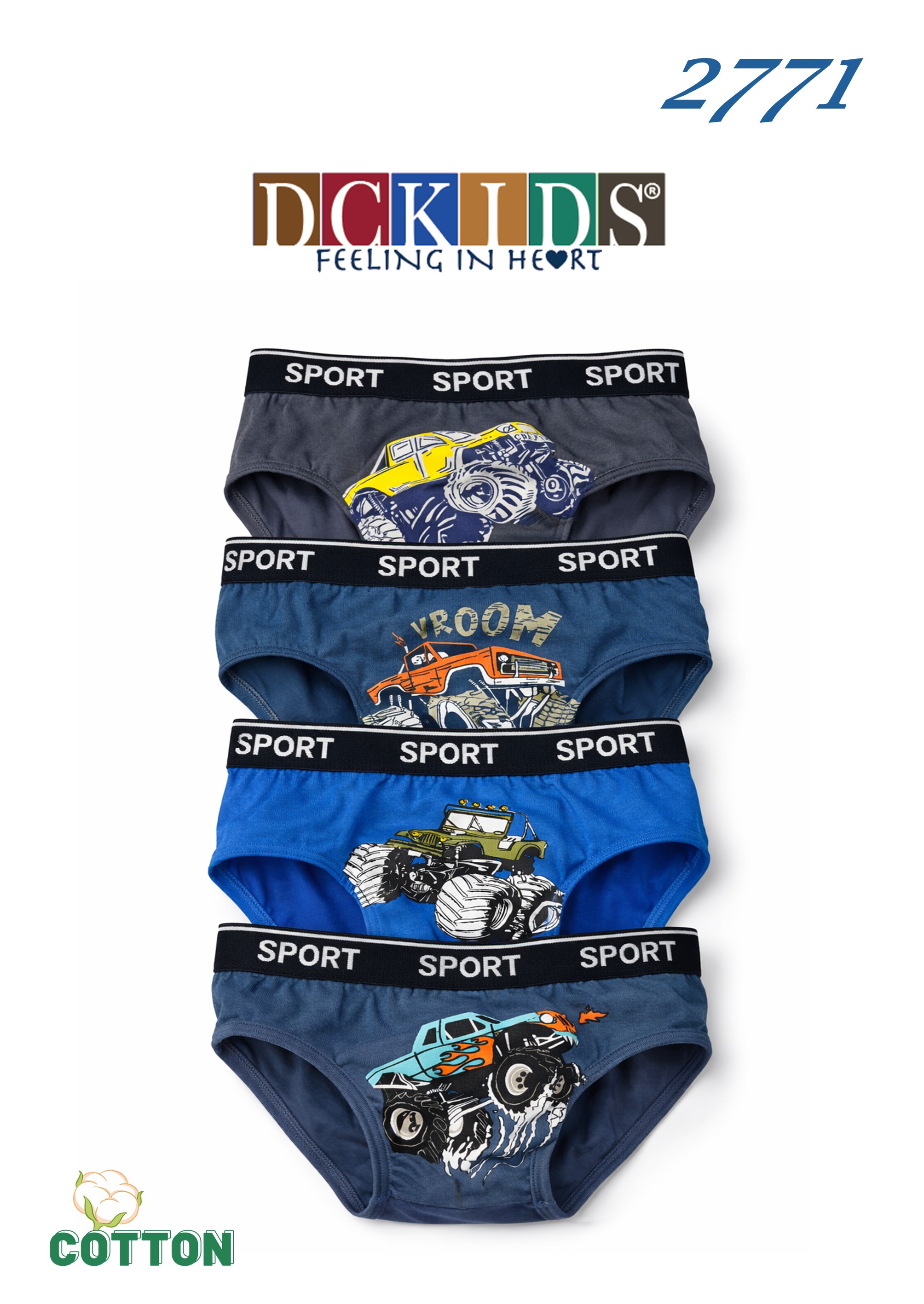 SLIPY DCKIDS 2771 CHŁ BAWEŁNA