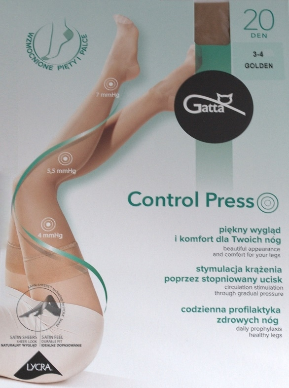 POŃCZOCHY GATTA CONTROL PRESS 1/2 golden