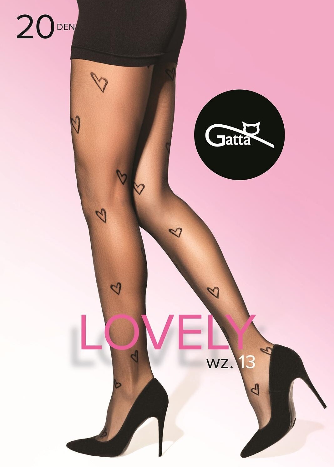 RAJSTOPY GATTA LOVELY 20 W 13 NERO /3