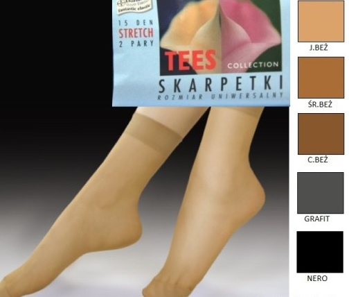 SKARPETY TEES STRETCH uniwersalny czarny