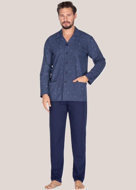 PIŻAMA REGINA MĘSKA 444 XXL-3XL GRA