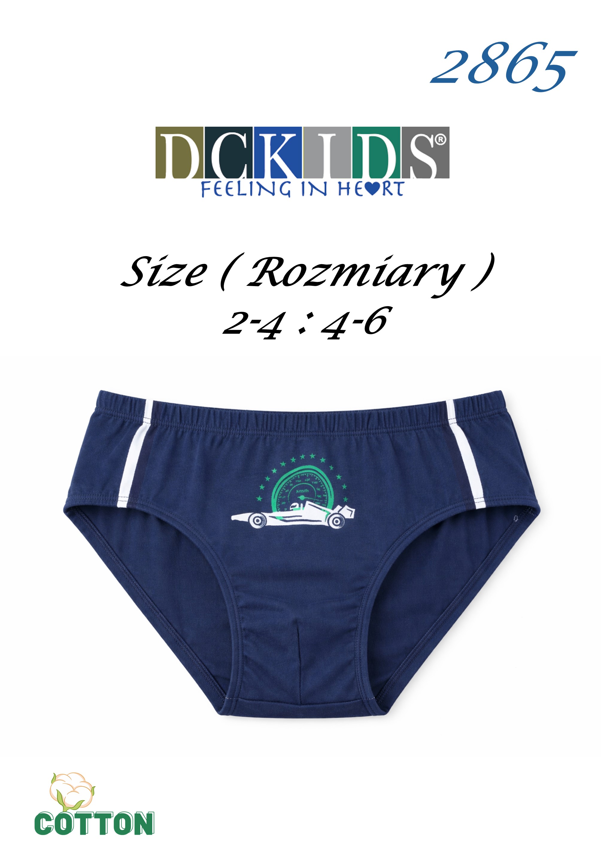 SLIPY DCKIDS 2865 4-6 LAT CHŁ BAWEŁNA