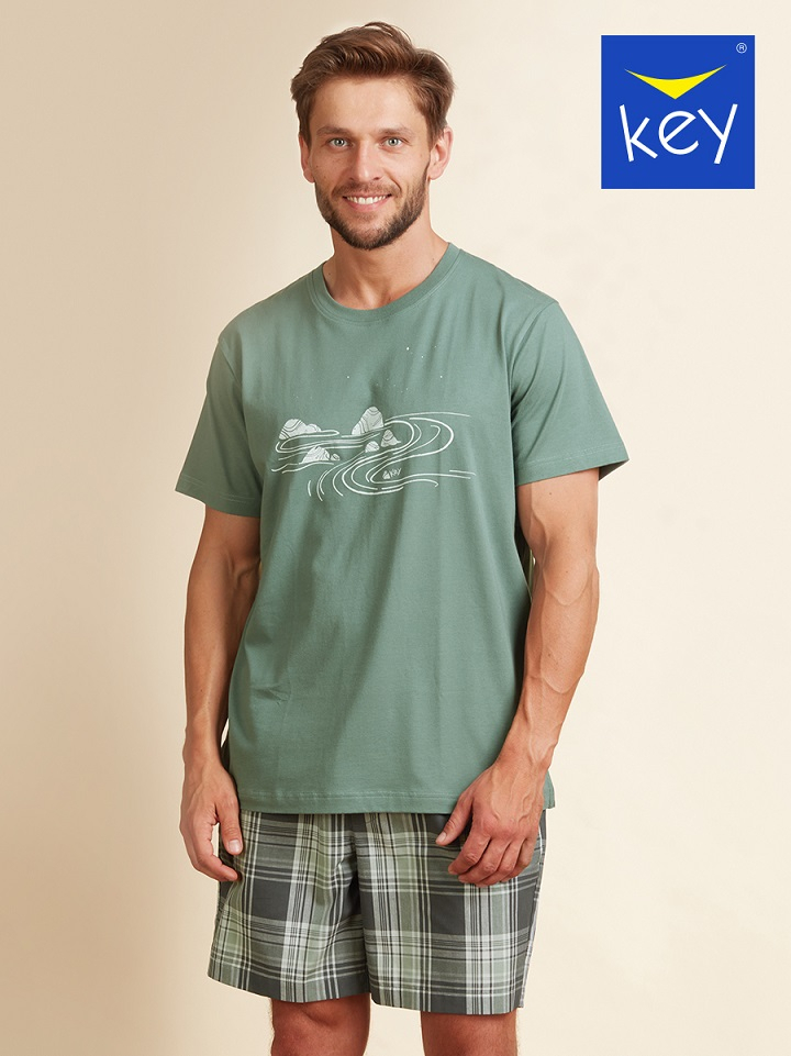 PIŻAMA KEY MNS-719 A22 XXL zielony