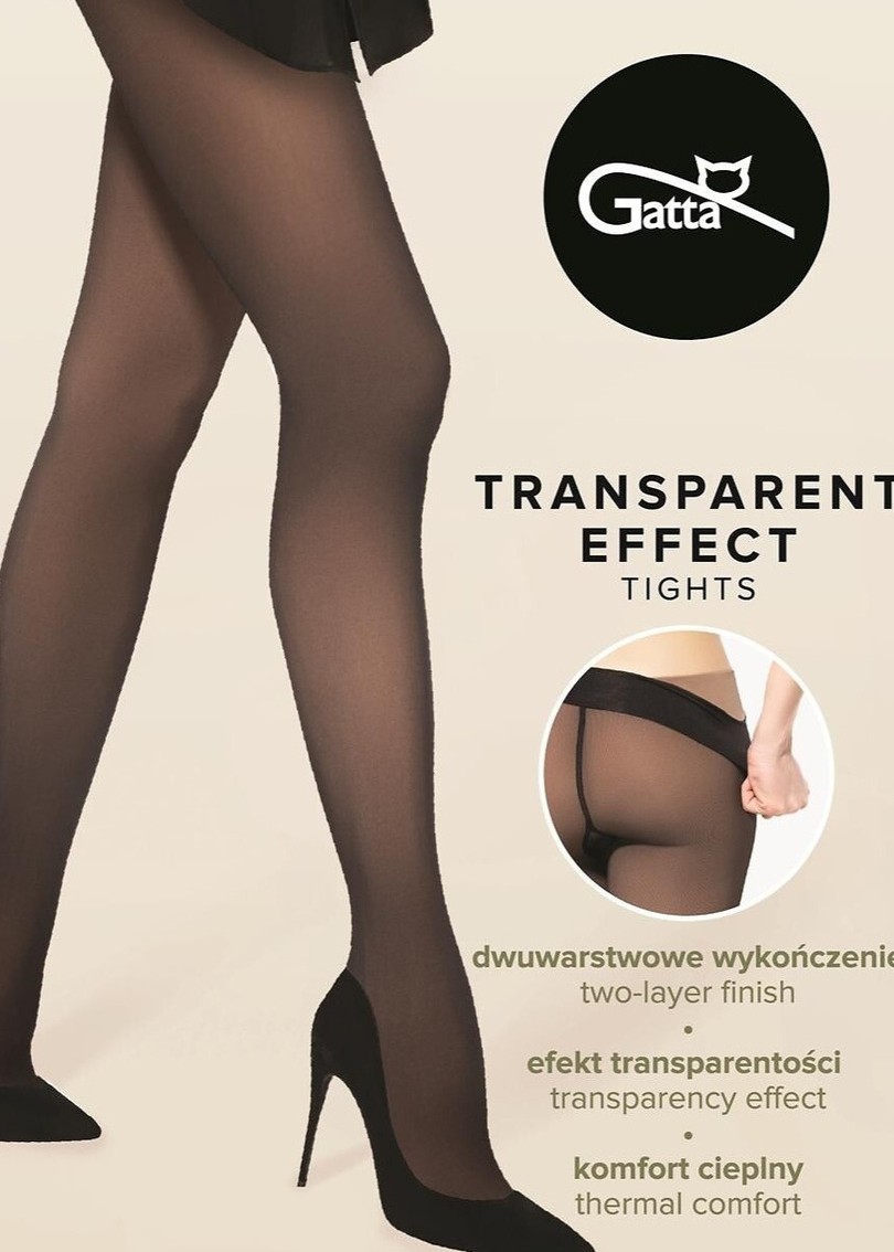 RAJSTOPY GATTA TRANSPARENT EFFECT 50 CHOCO/NUDE /M
