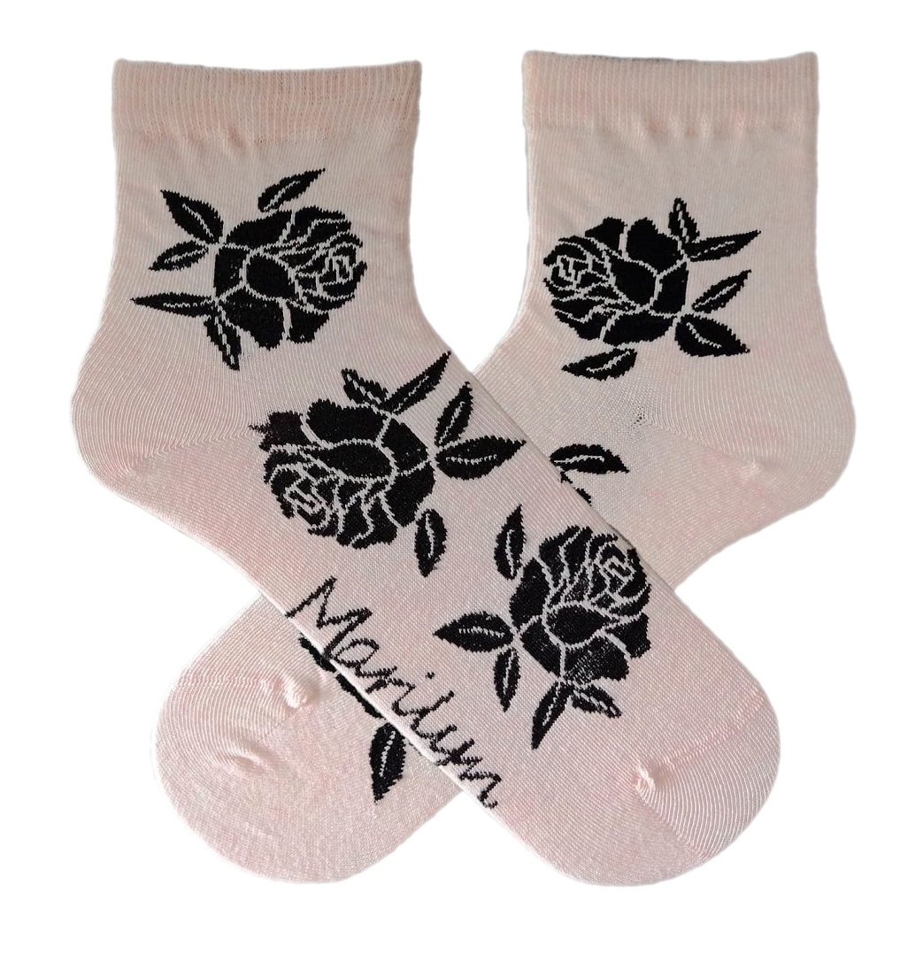 SKARPETY MARILYN DAMSKIE ROSES L PINK