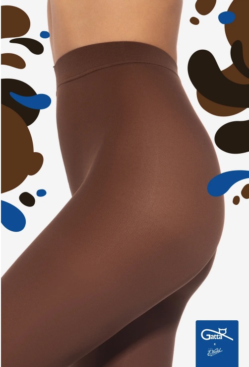 RAJSTOPY GATTA & WEDEL MICROFIBRE 40 MILKY CHOCO /4