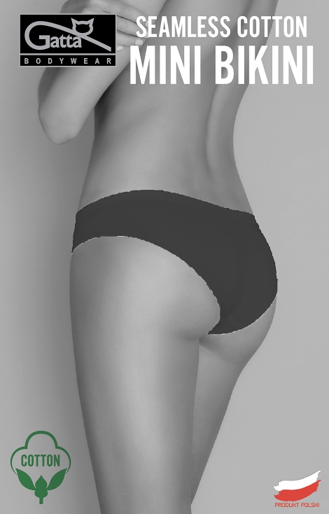 FIGI GATTA SEAMLESS COTTON MINI BIKINI BLACK /XL