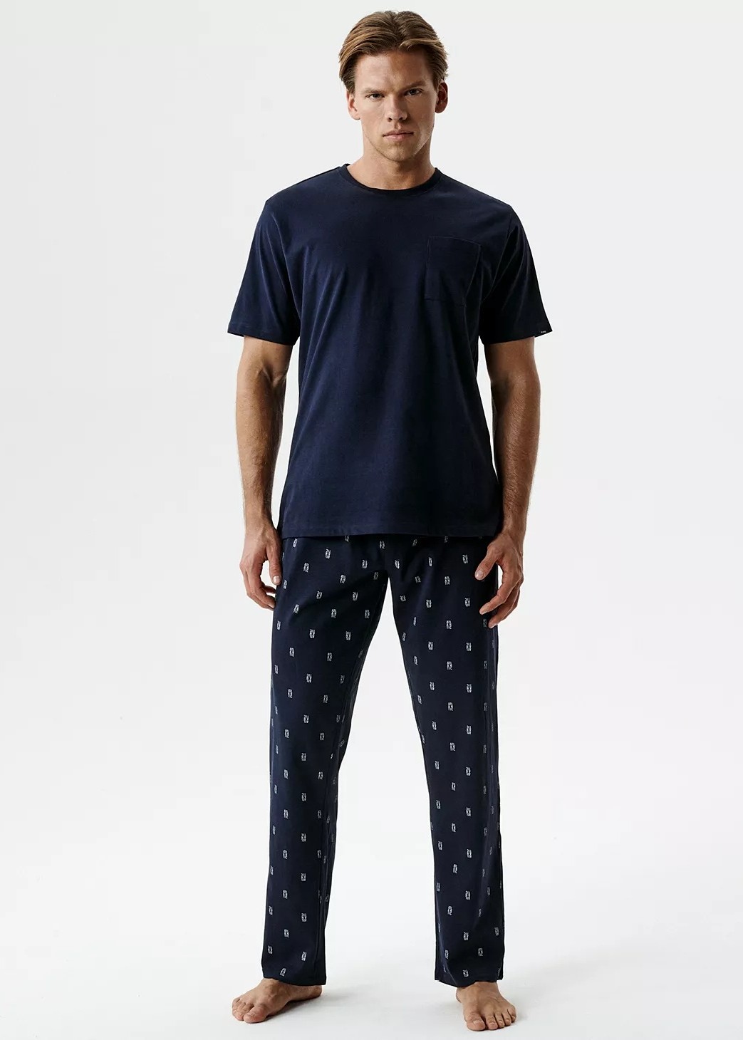 PIŻAMA ATLANTIC NMP-403 WL26 GRANATOWY /M