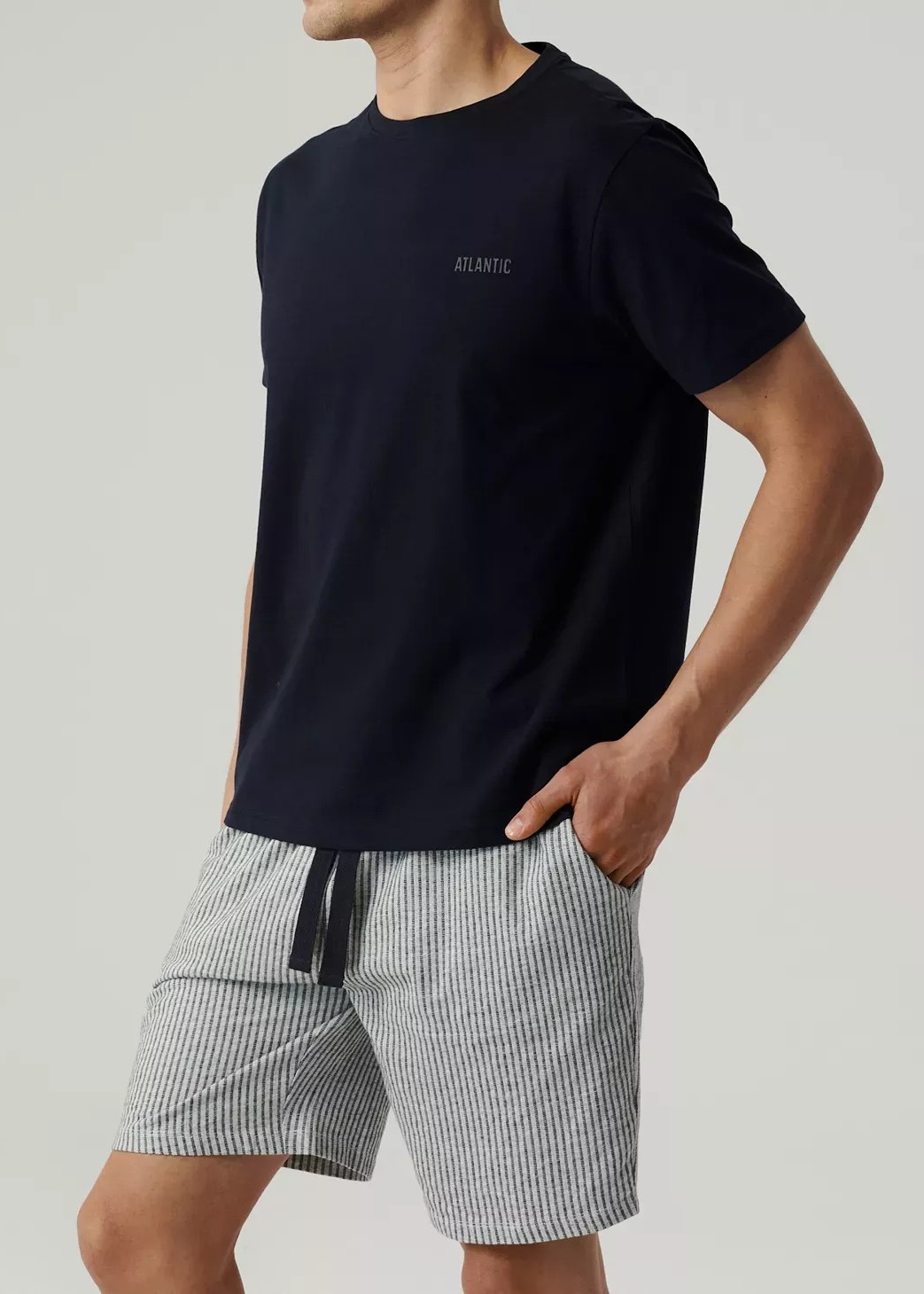 PIŻAMA ATLANTIC NMP-381 WL26 GRA/SZA /XL