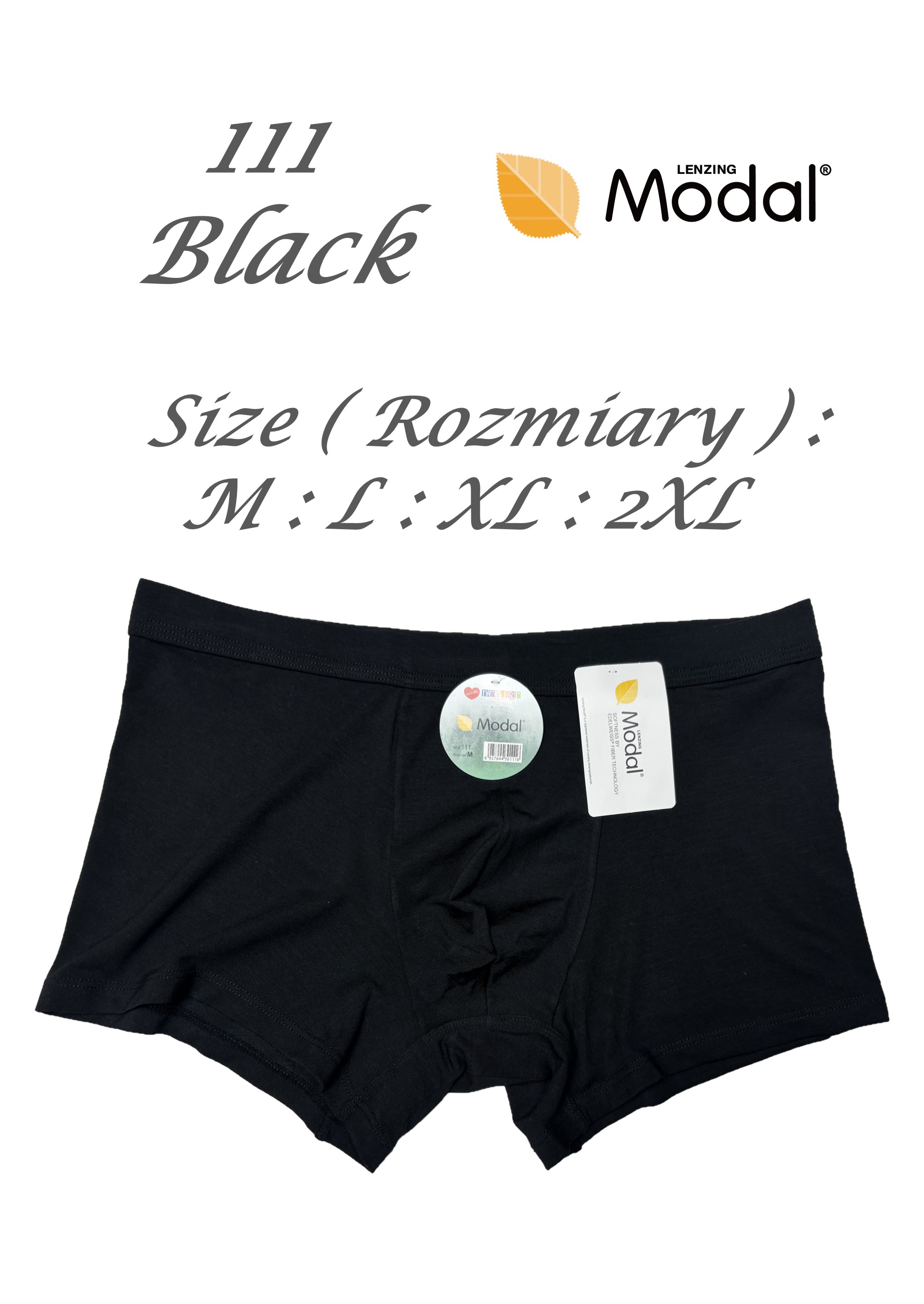 SZORTY DCPOLO 111 MĘSKIE MODAL 2PAK CZA/SZA /XXL
