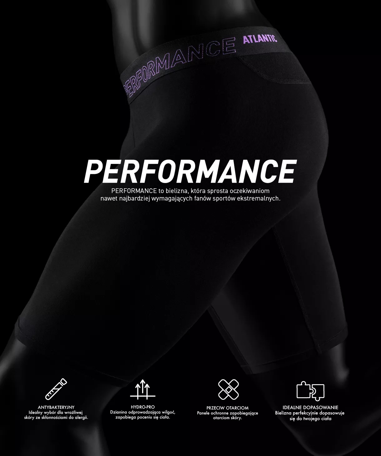 SZORTY ATLANTIC 2MH-1184 PERFORMANCE CZA /XXL