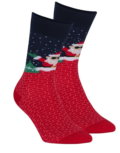 SKARPETY WOLA ŚWIĄTECZNE WZ MĘSKIE WZ 833 39-41 granat