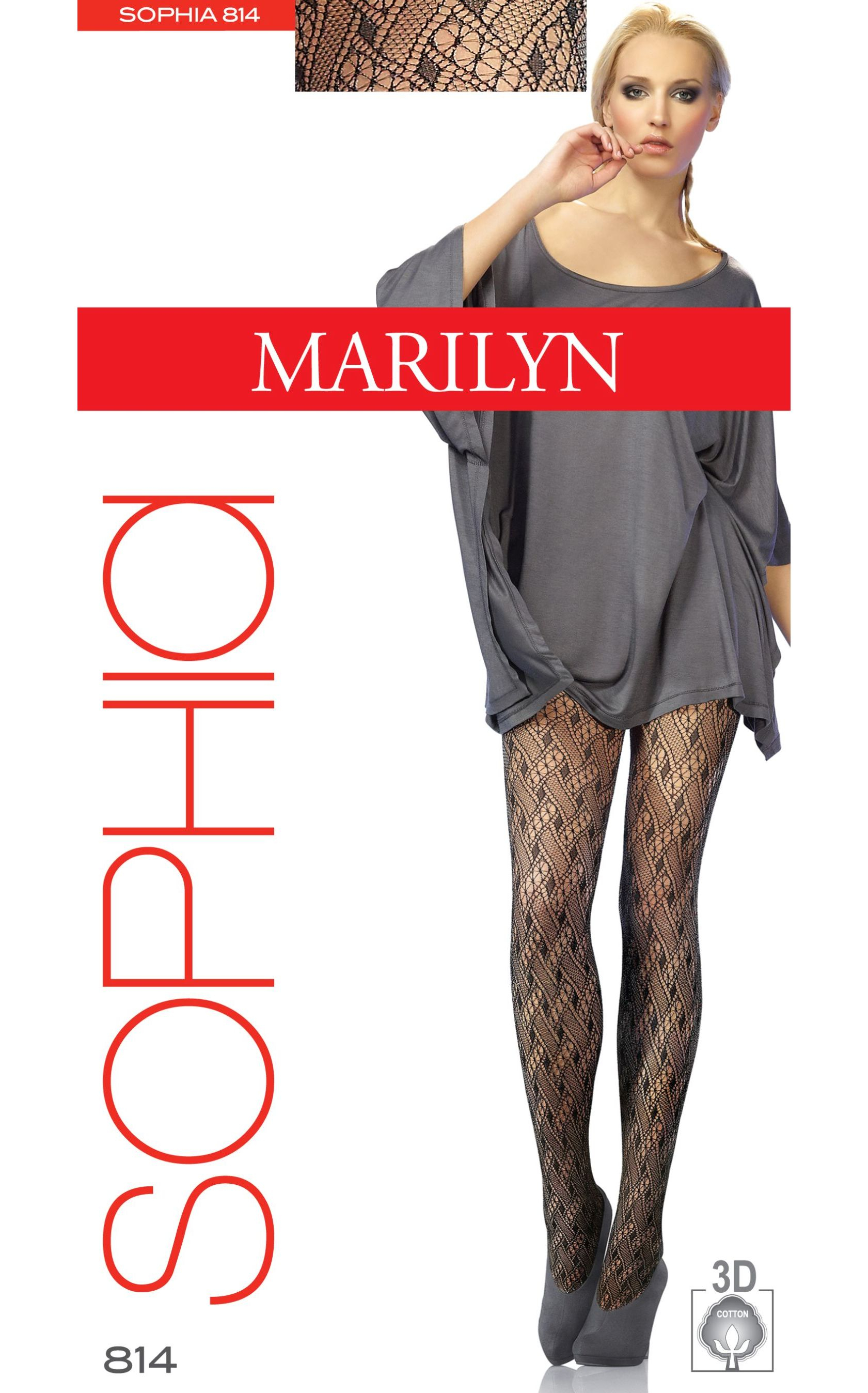 RAJSTOPY MARILYN SOPHIA 814 80 1/2 nero