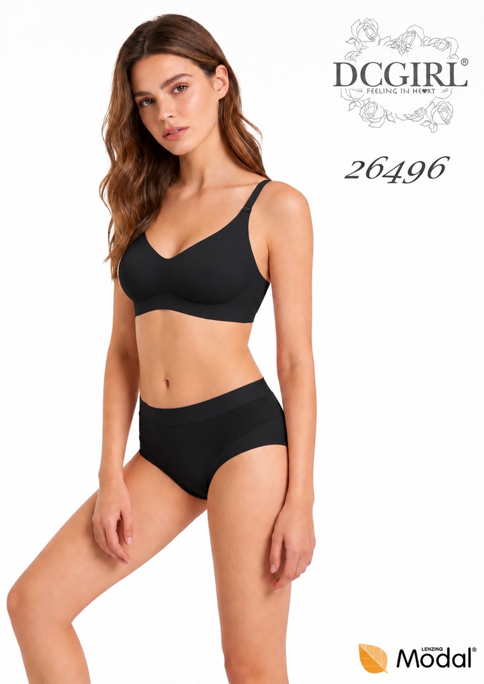 FIGI DCGIRL 26496 MODAL 2 PACK CZARNE