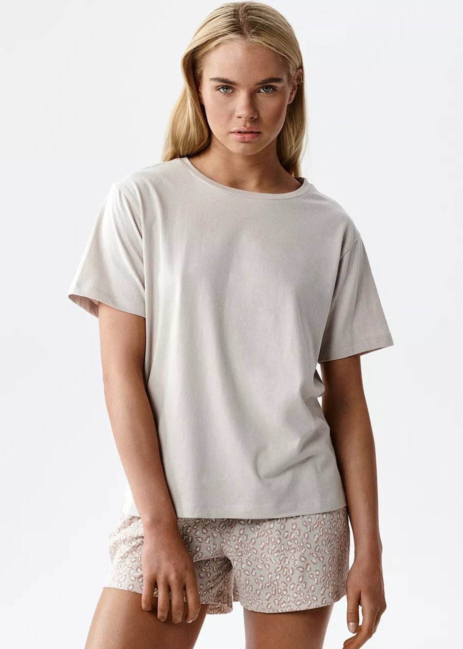 PIŻAMA ATLANTIC NLP-507 WL26 BEZJ/ROZ /M