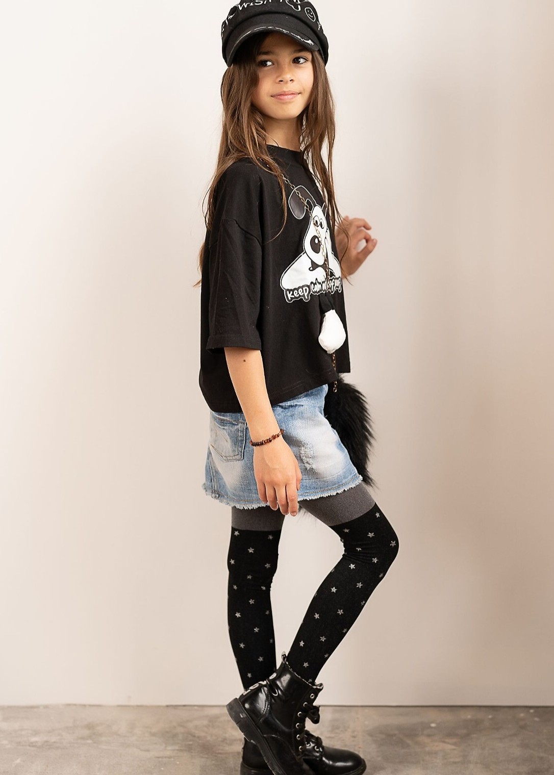 RAJSTOPY KNITTEX TWILIGHT NERO 140-146