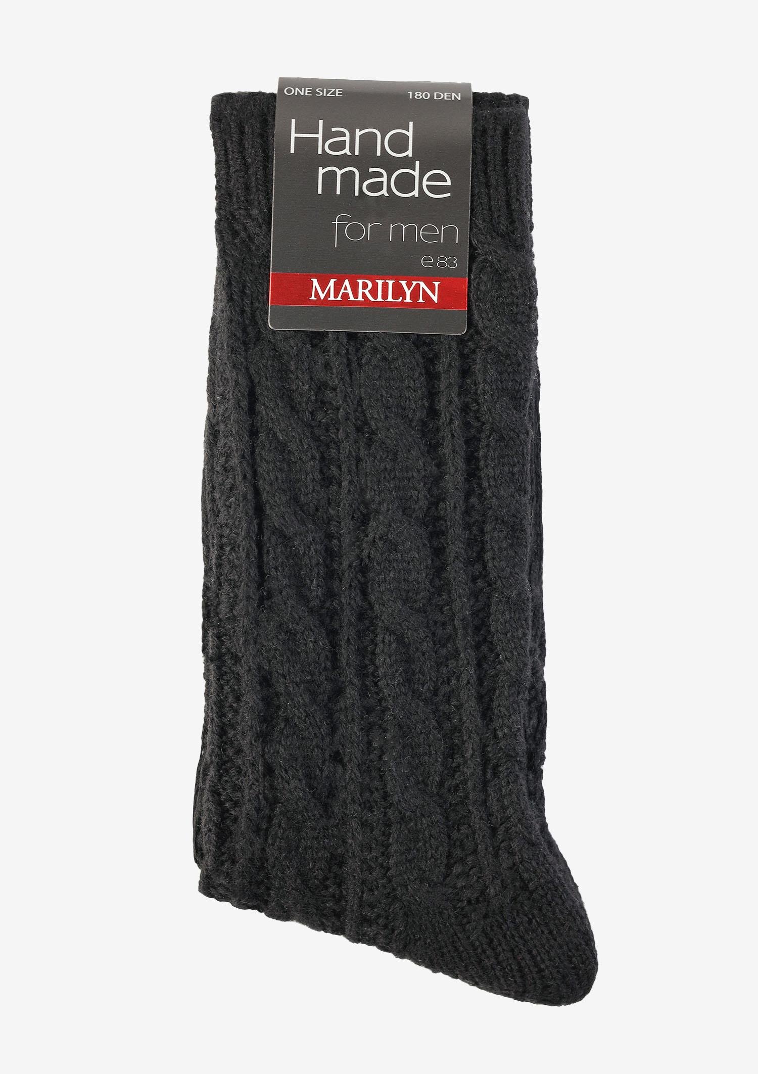 SKARPETY MARILYN MEN HAND MADE E83 BLACK