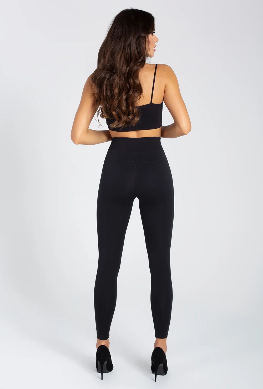 LEGGINSY GATTA SKINNY HOT HIGH WAIST BLACK /3XL